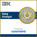 IBM data analyst proffesional certificate